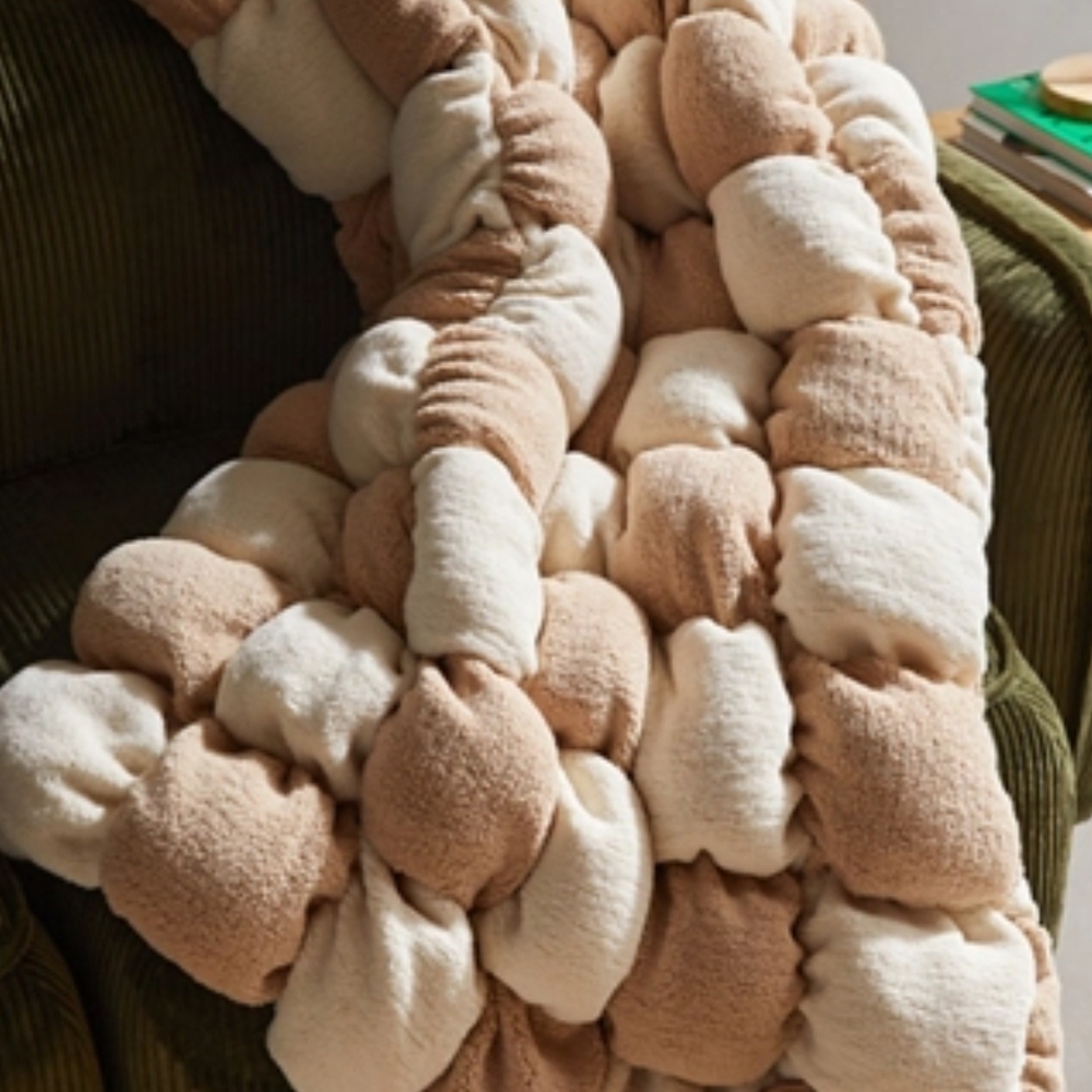 Urban Outfitters Marshmallow Cloud Fleece Throw Blanket